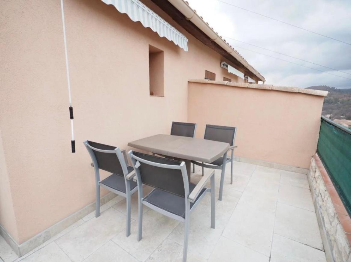 Studio Meuble Avec Terrasse Gréoux-les-Bains Eksteriør billede